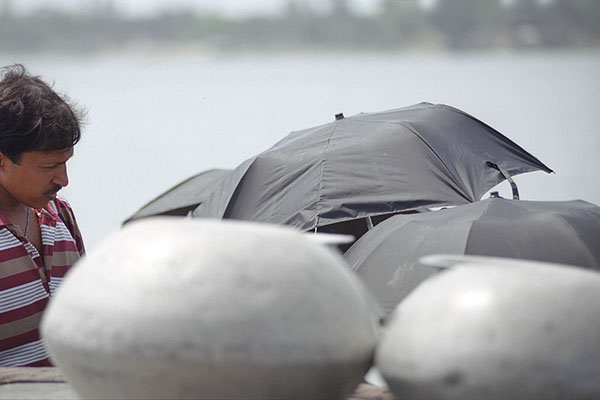 Buying Boat Tickets, Ganges Delta, India