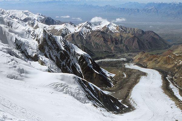 Lenin Glacier, Pamir Range, Kyrgyzstan