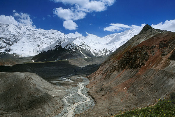 Lenin Peak Base Camp Surroundings, Pamir Range, Kyrgyzstan