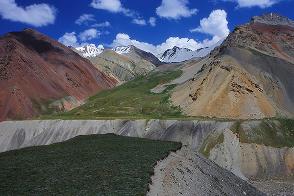 Lenin Peak Base Camp Surroundings, Pamir Range, Kyrgyzstan