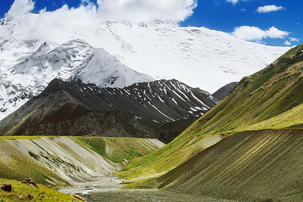 Lenin Peak Base Camp Surroundings, Pamir Range, Kyrgyzstan