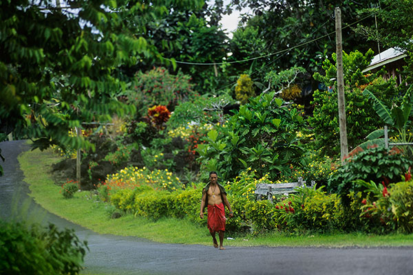 Living on Polynesian Island, Samoa