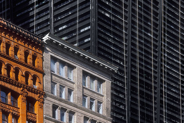 The old and new architecture, New York, USA